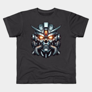 Biomech Skull S01 D79 Kids T-Shirt